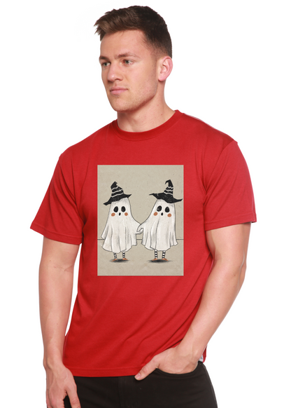 Cute Ghost Men's Bamboo Viscose/Organic Cotton Short Sleeve Graphic T-Shirt