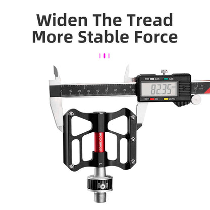 ROCKBROS CNC Aluminum Folding Bike Pedals, Quick Release, 9/16" Thread, Ultralight