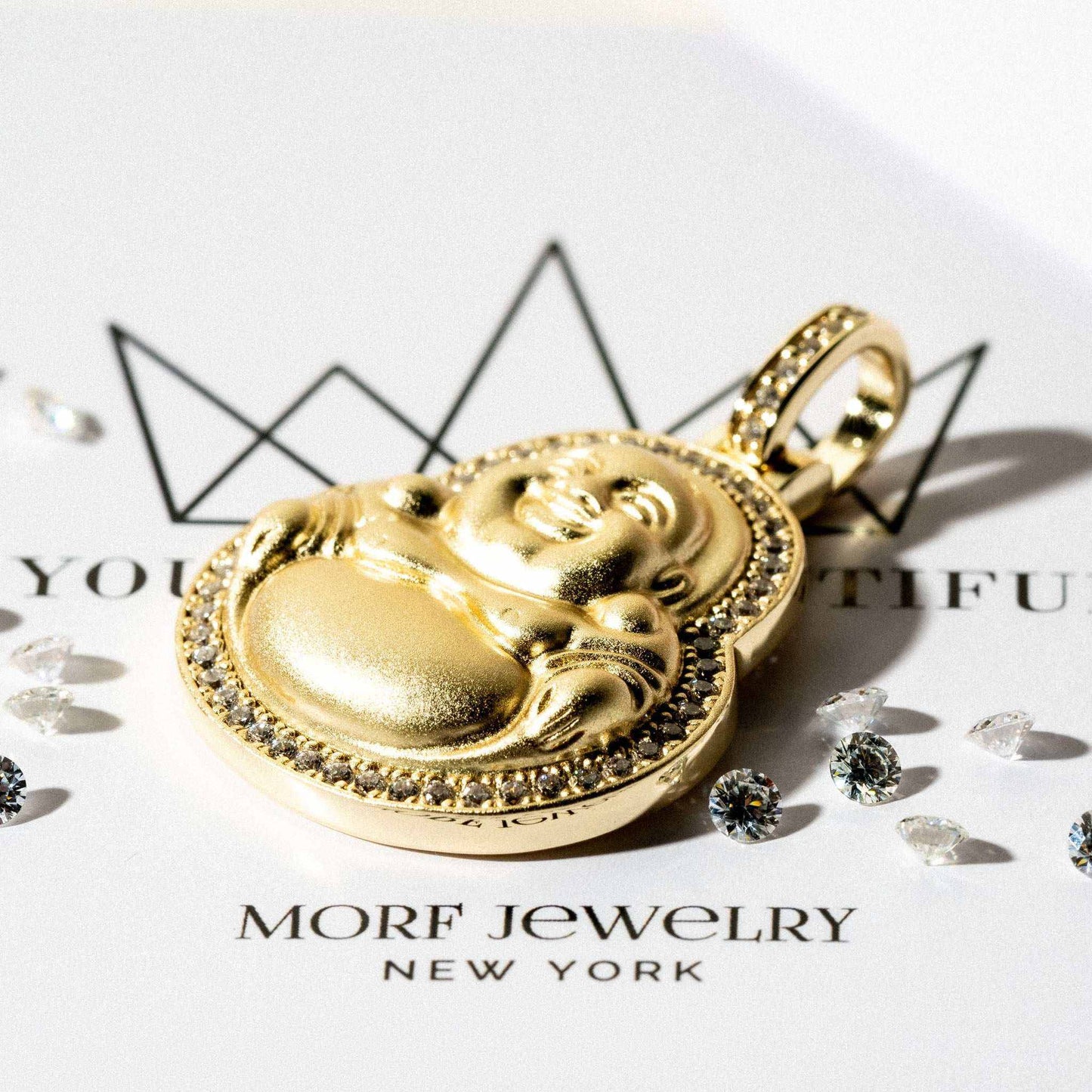 Buddha Pendant 925 Sterling Silver