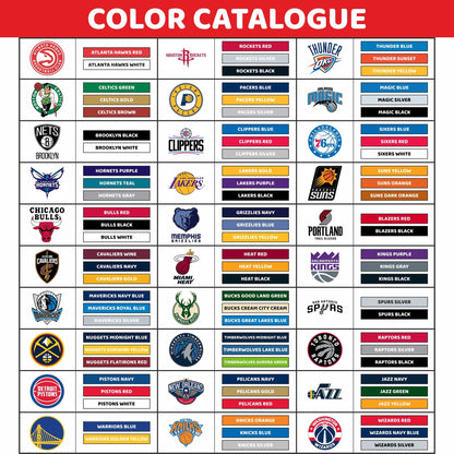NBA Custom American Style Magnetic Coaching Board 22'' x 17.5'' / 56 cm x 45 cm