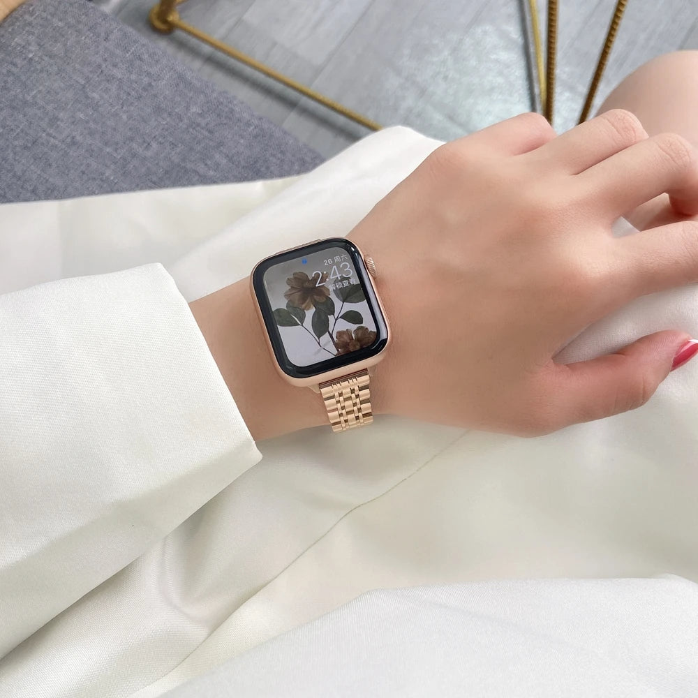 Stainless Steel Apple Bracelet Series 11/10/9/8/7/6/5/4/ SE / Ultra 1/2/3