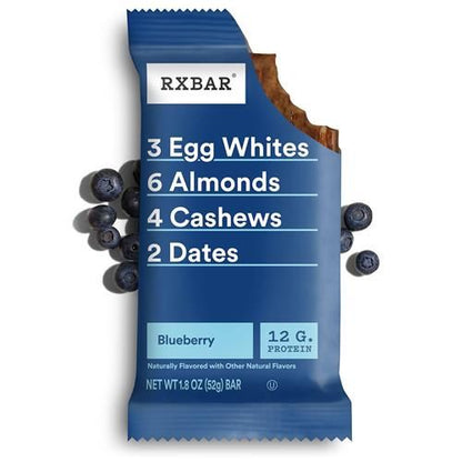 Rxbar Protein Bars, Protein Snack, Snack Bars, Blueberry, 9.1Oz Box (5 Bars)