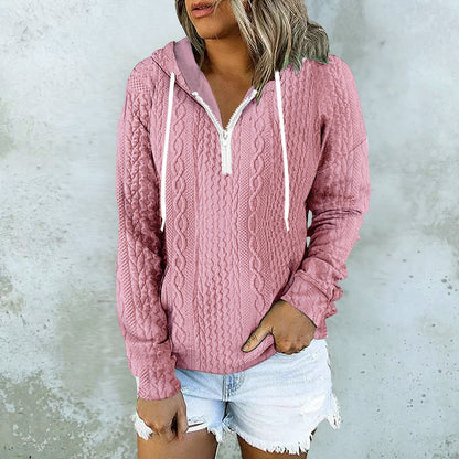 Women’s Twist Texture Zip-Up Hoodie