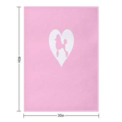 POODLE T SHIRT Throw Blanket