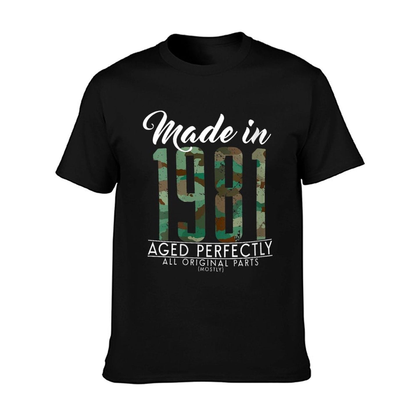 Womens 40th Birthday Camou Made in 1981 40 Years Old Soldier  Durable T-Shirt