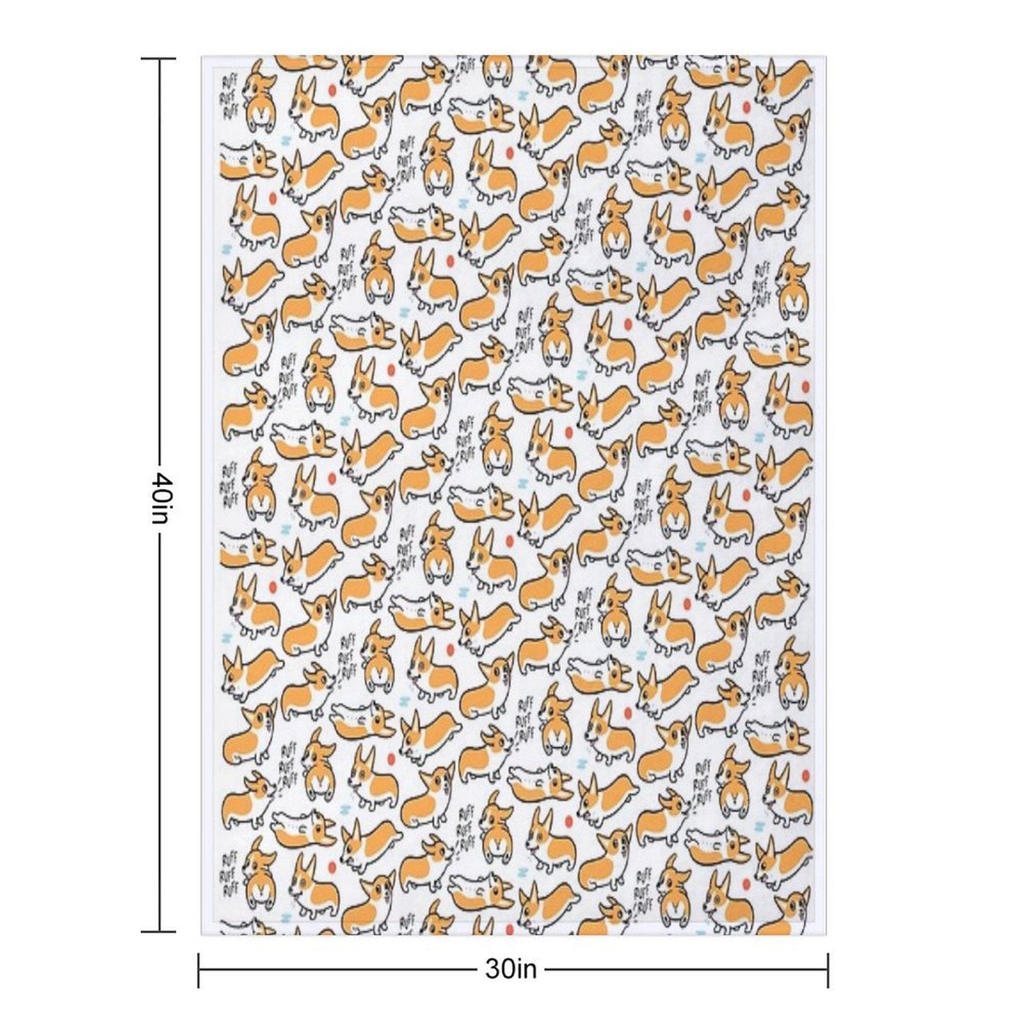 Cutie Corgis Throw Blanket