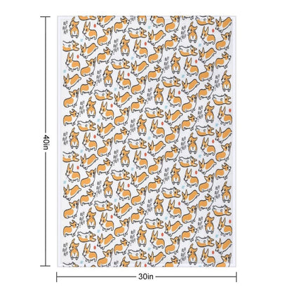 Cutie Corgis Throw Blanket