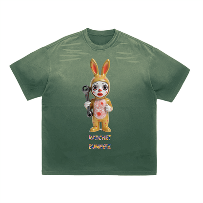 Ratchet Bunneez Deux Vintage Washed Tiger Stripes Dyed Gradient T-Shirt