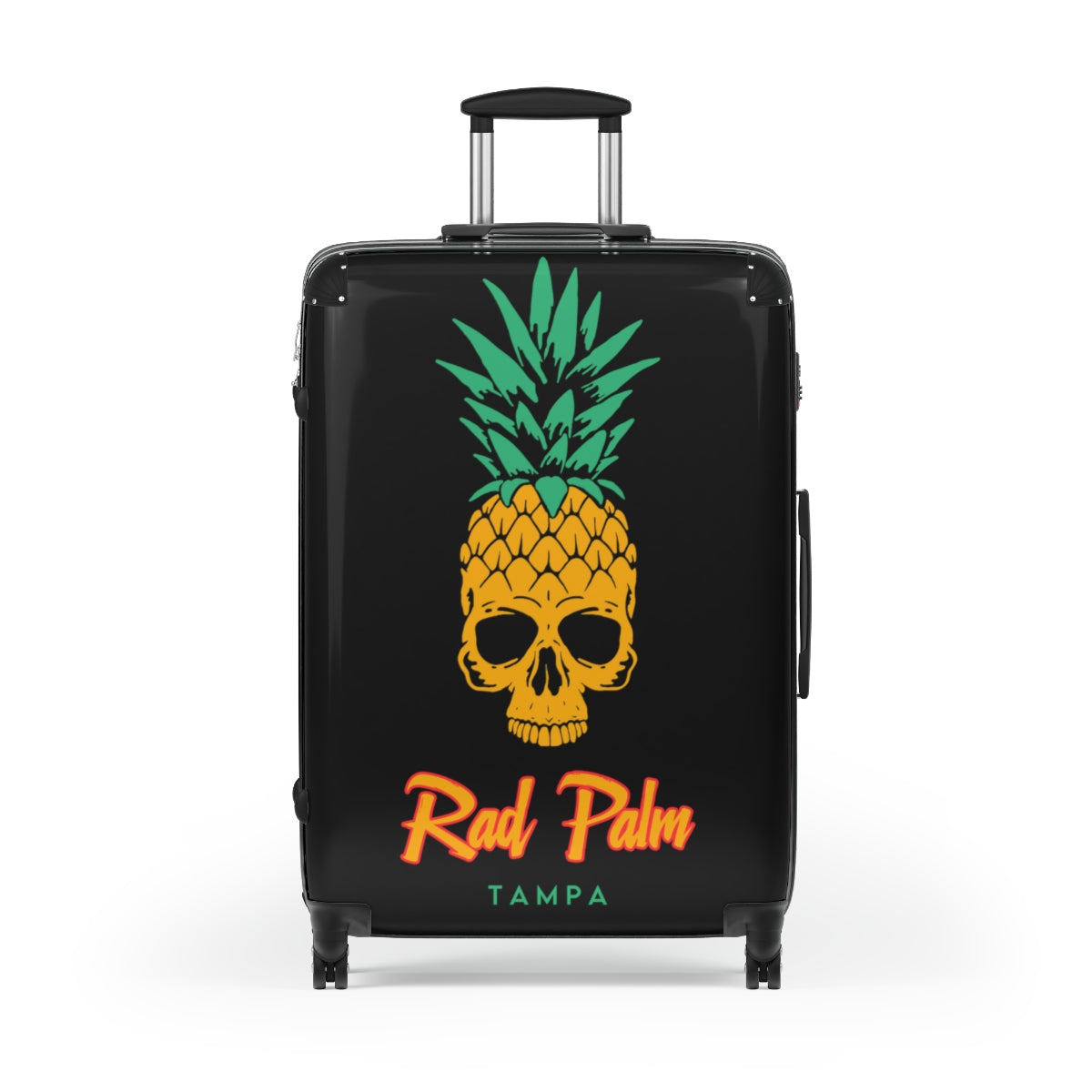 Rad Palm Pineapple Skull Travel Roller Bag