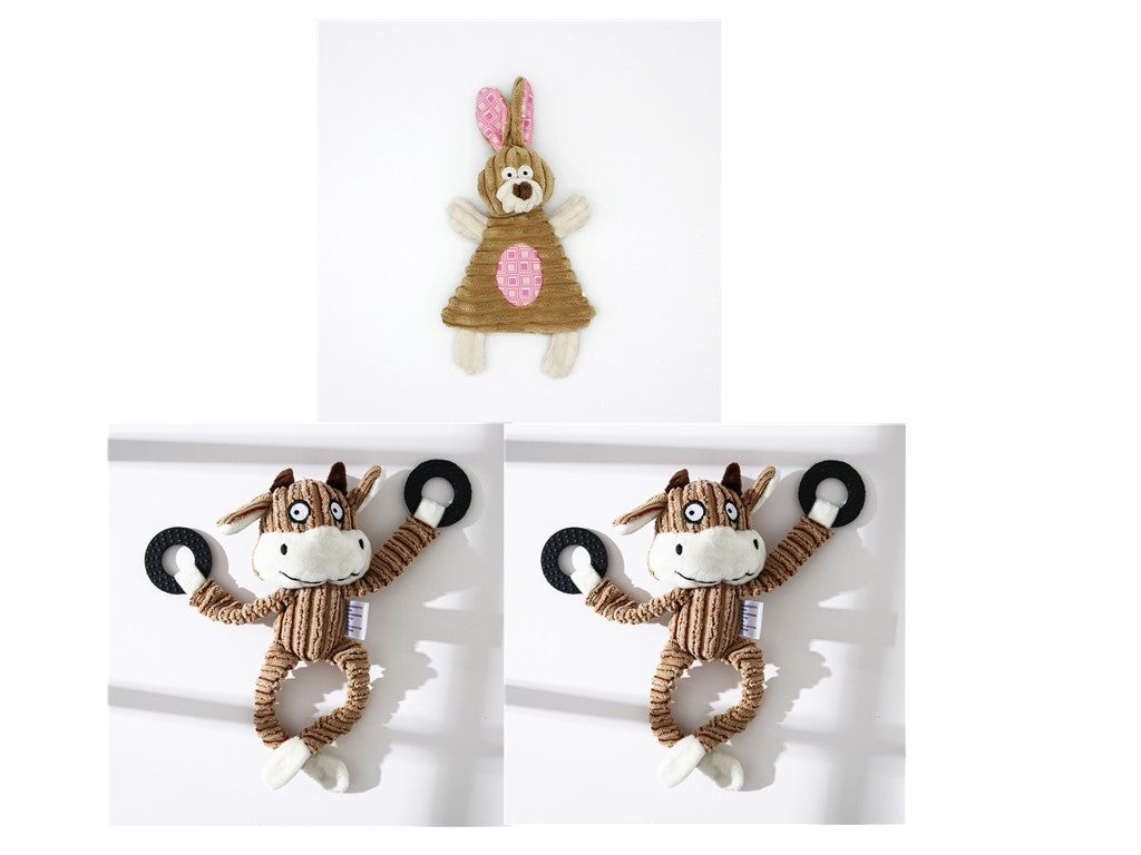 Squeaky Donkey Plush Dog Toy