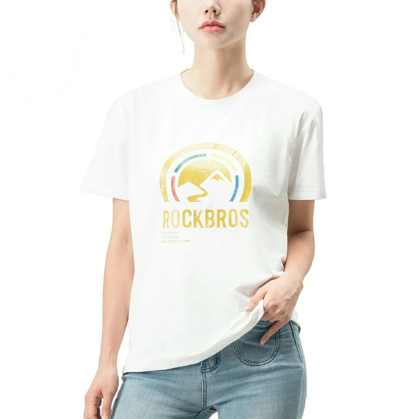 ROCKBROS Road-to-Sky Shirt Unisex Quick Dry Moisture Wicking Breathable Stretch Short Sleeve