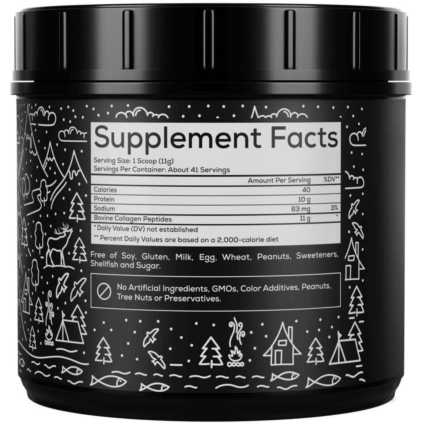 Wholesale case of 6 - Wild Collagen Peptides Powder, 16oz