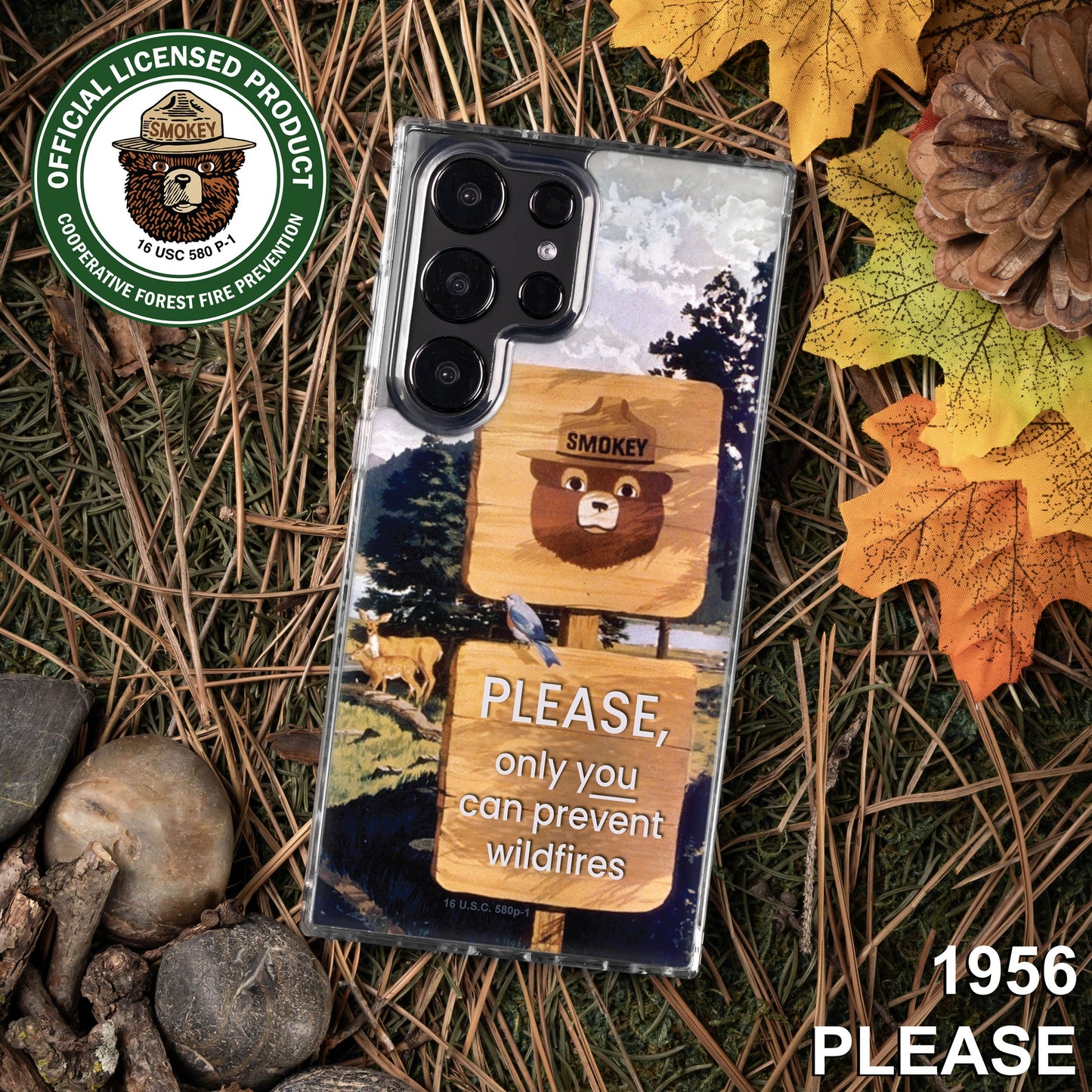Smokey Bear Classic HD Samsung Galaxy S22 Phone Case