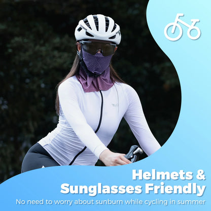 ROCKBROS Summer Cooling Neck Gaiter Breathable Balaclava for Men Women