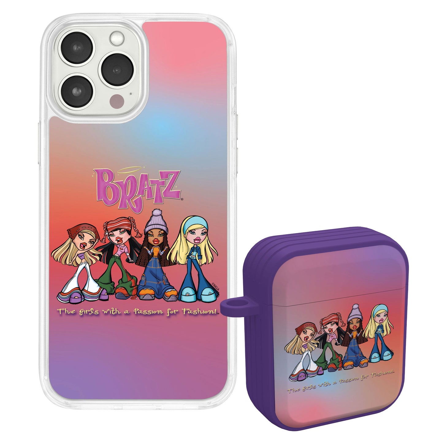 Bratz® Classic HD Apple iPhone 13 Mag-Safe Phone Case and AirPods Gen 1 & 2 Combo Package