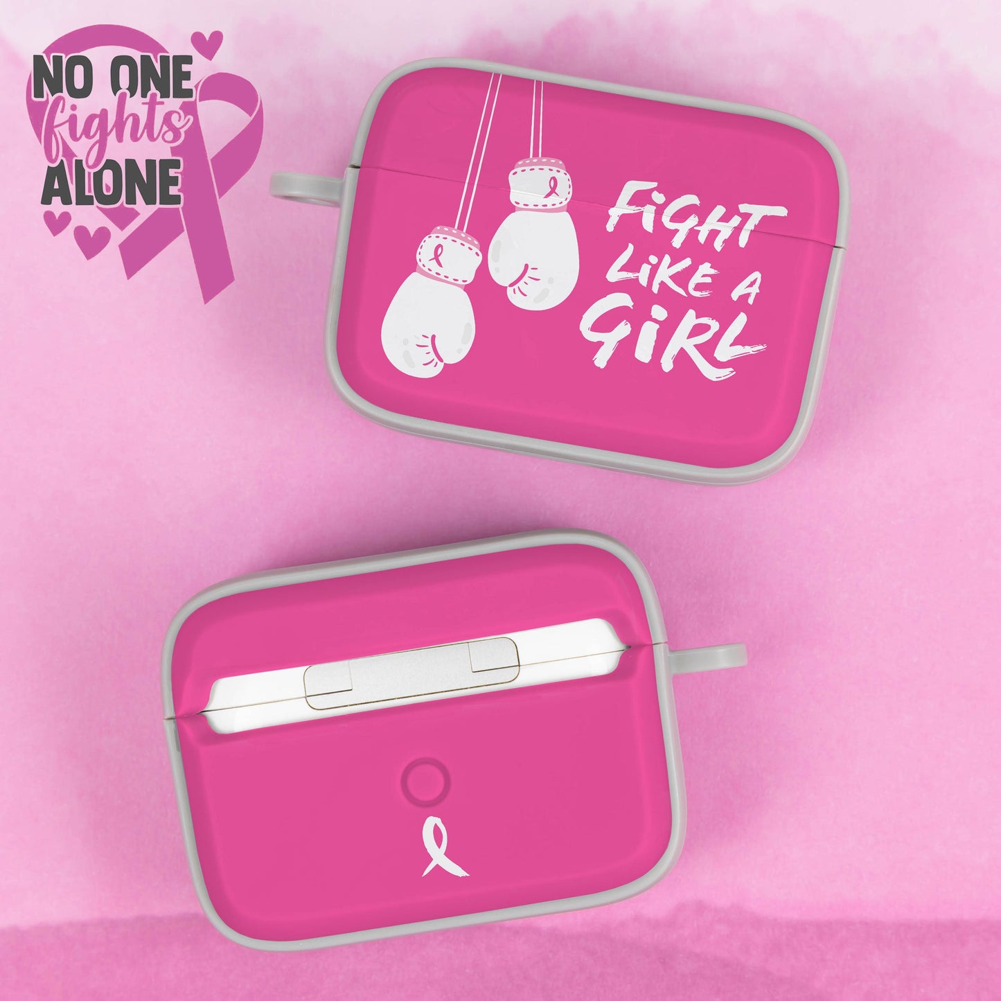 Breast Cancer Awareness HDX Apple AirPods Pro 1 & 2 Case Cover