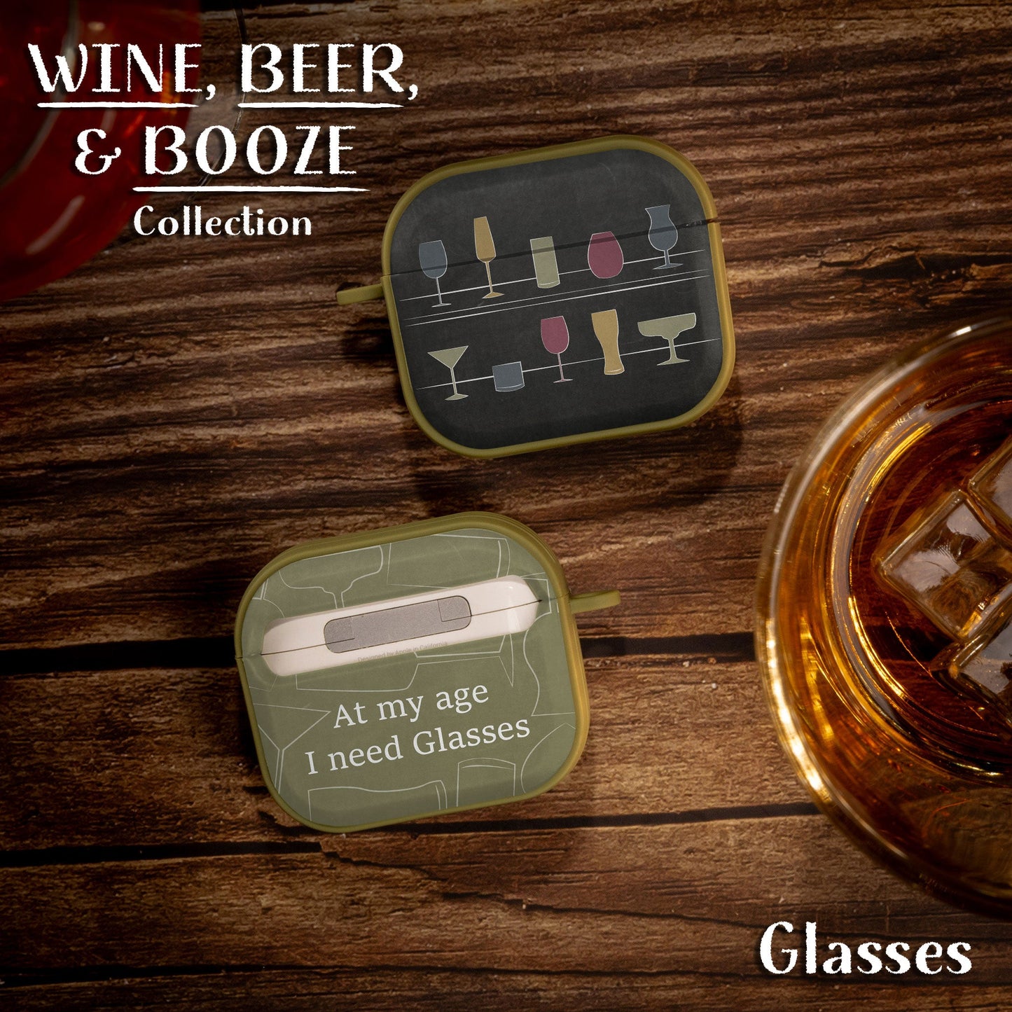 Wine, Beer, & Booze HDX Apple AirPods Gen 3 Case Cover