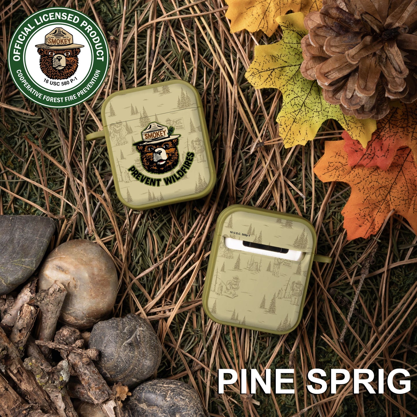 Smokey Bear Classic HDX Apple AirPods Gen 1 & 2 Case Cover