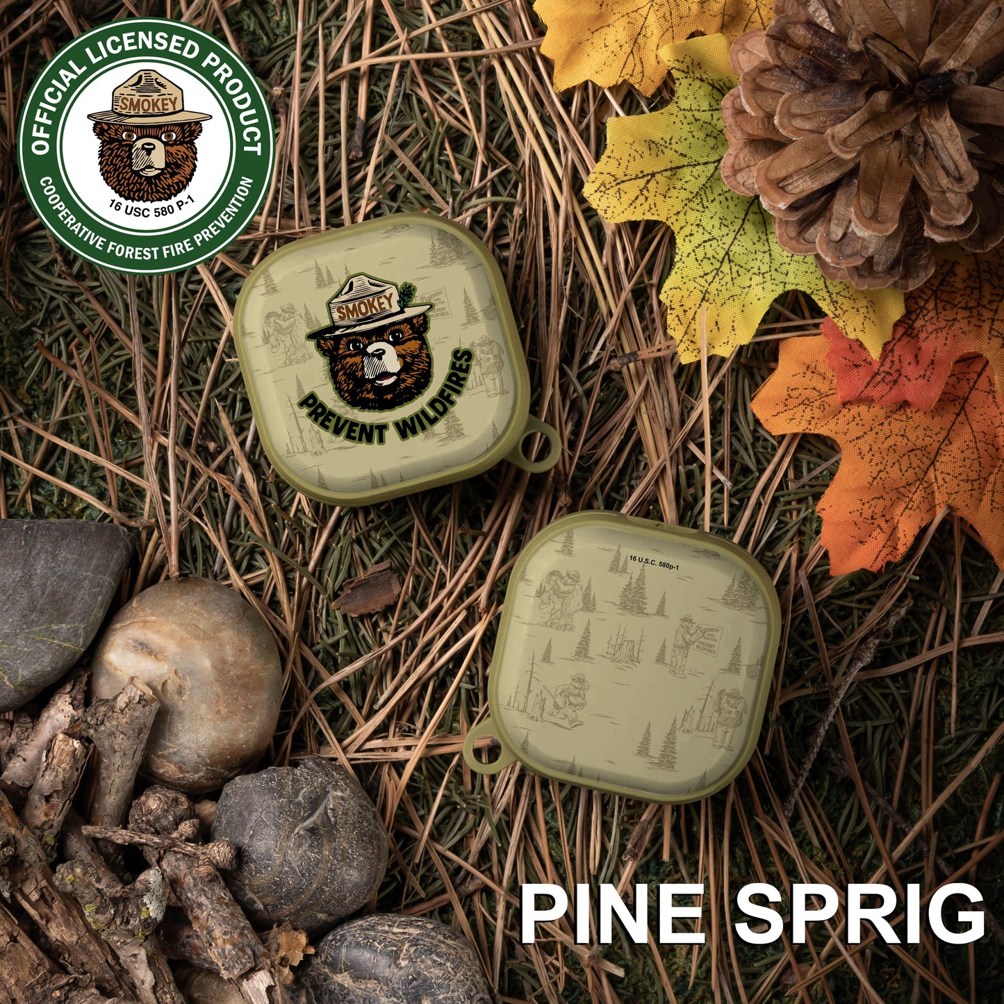 Smokey Bear Classic HDX Samsung Galaxy Buds Pro & Buds Live Case Cover