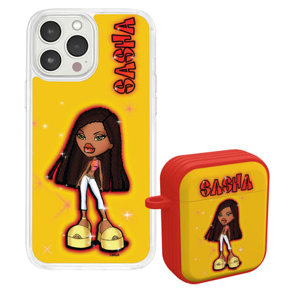 Bratz® Passion For Fashion HD Apple iPhone 13 Mag-Safe Phone Case and AirPods Gen 1 & 2 Combo Package