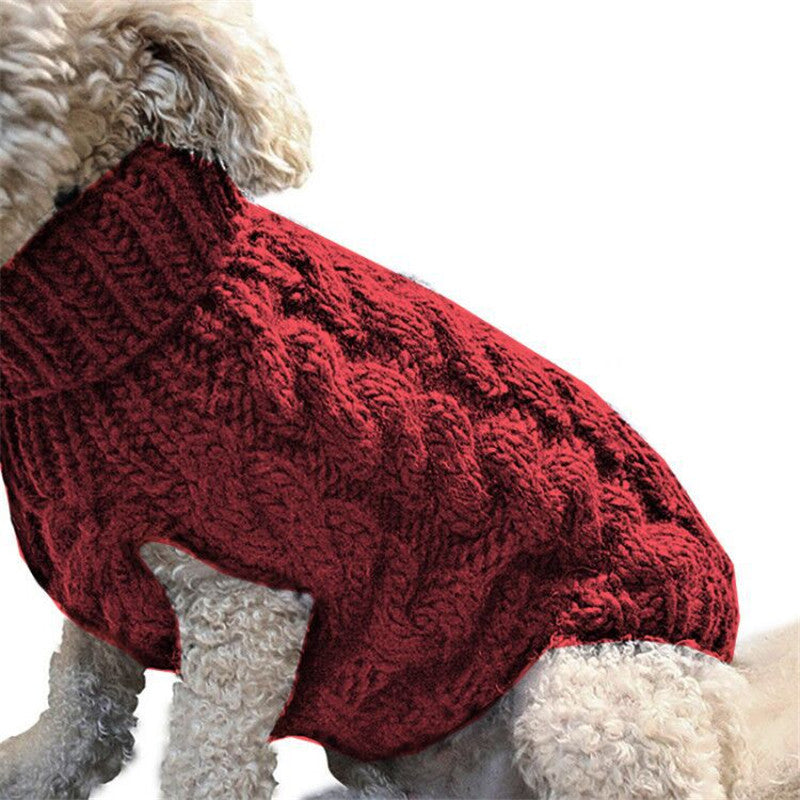 Dog Winter Warm Knit Sweater