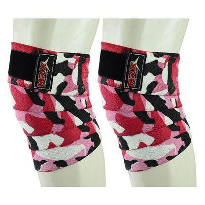 MRX Weightlifting Knee Wraps Gym Workout Lifting Wrap Camo Style Unisex