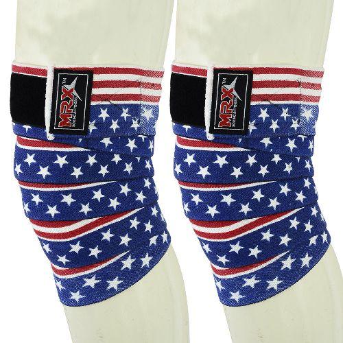 MRX Weightlifting Knee Wraps Gym Workout Lifting Wrap Camo Style Unisex
