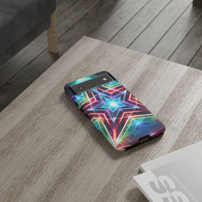 Neon Light Stars Tough Phone Case