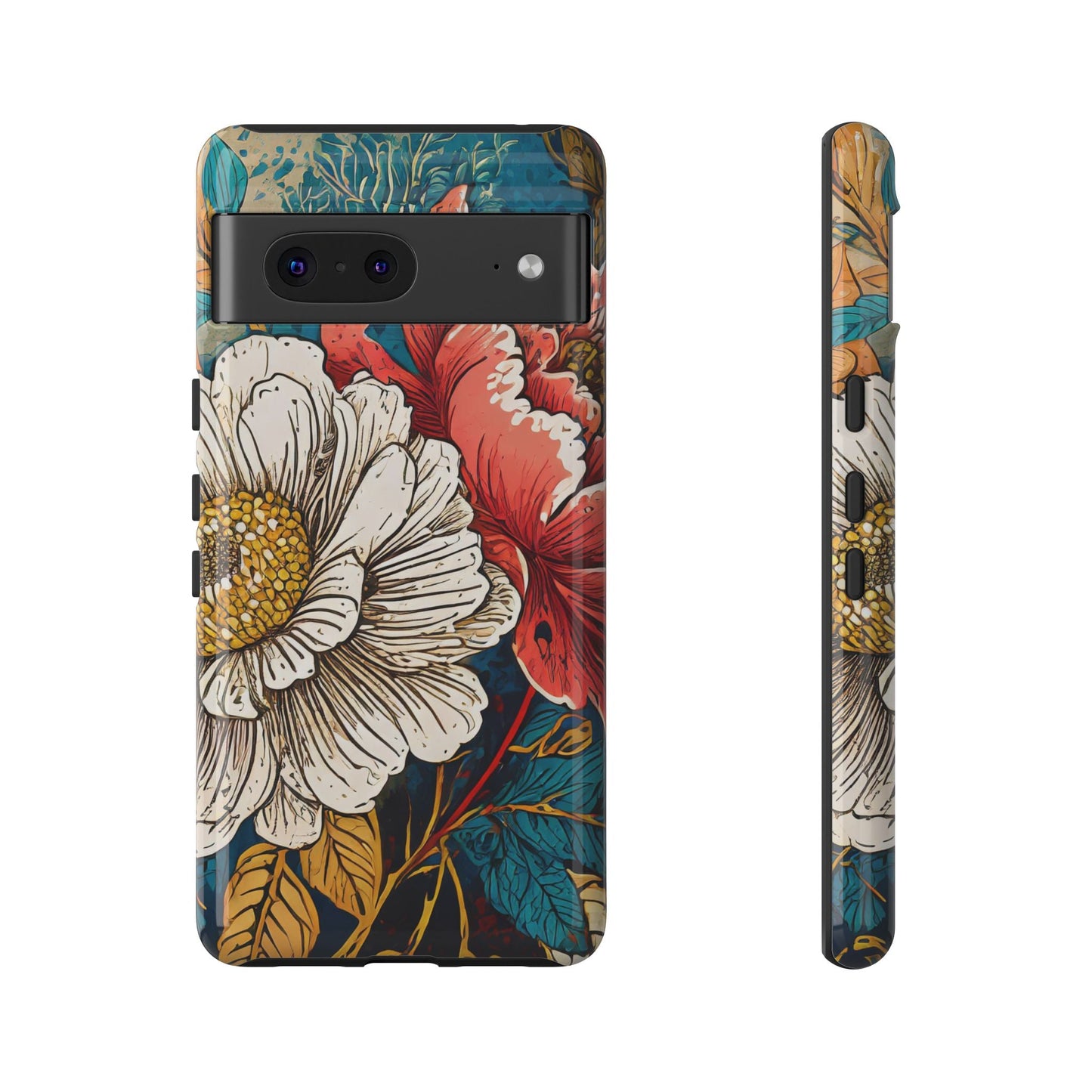 Artistic Floral Tough Phone Case