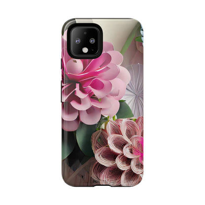 Elegant Paper Flowers Tough Phone Case