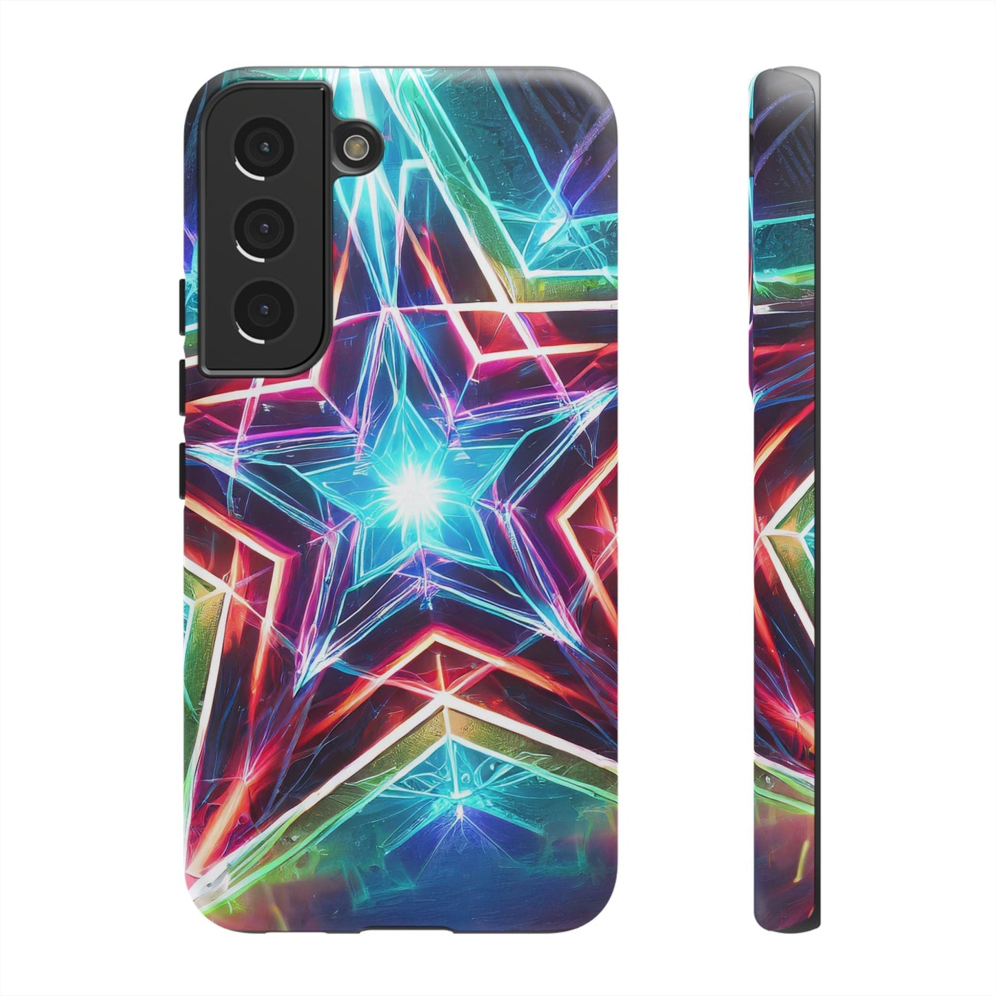 Neon Light Stars Tough Phone Case