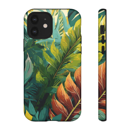Tropical Leaf Tough Phone Case