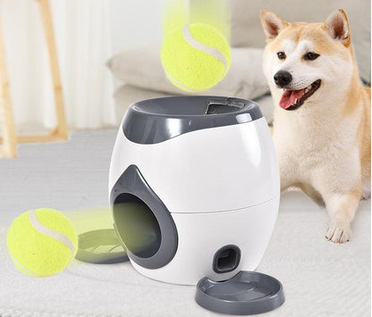 Smart Food Reward Dog Tennis Ball Launcher