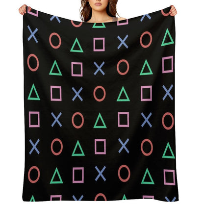 Classico Controller Buttons Icon Throw Blanket