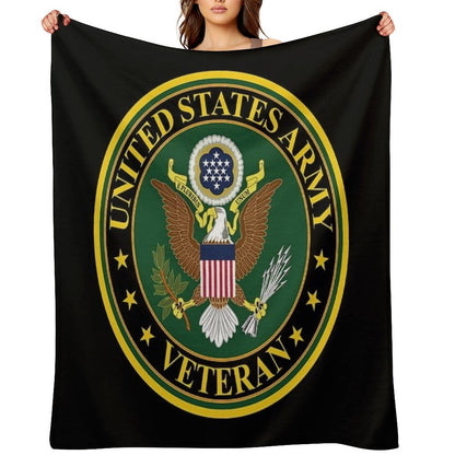 Army - US Army Veteran Throw Blanket
