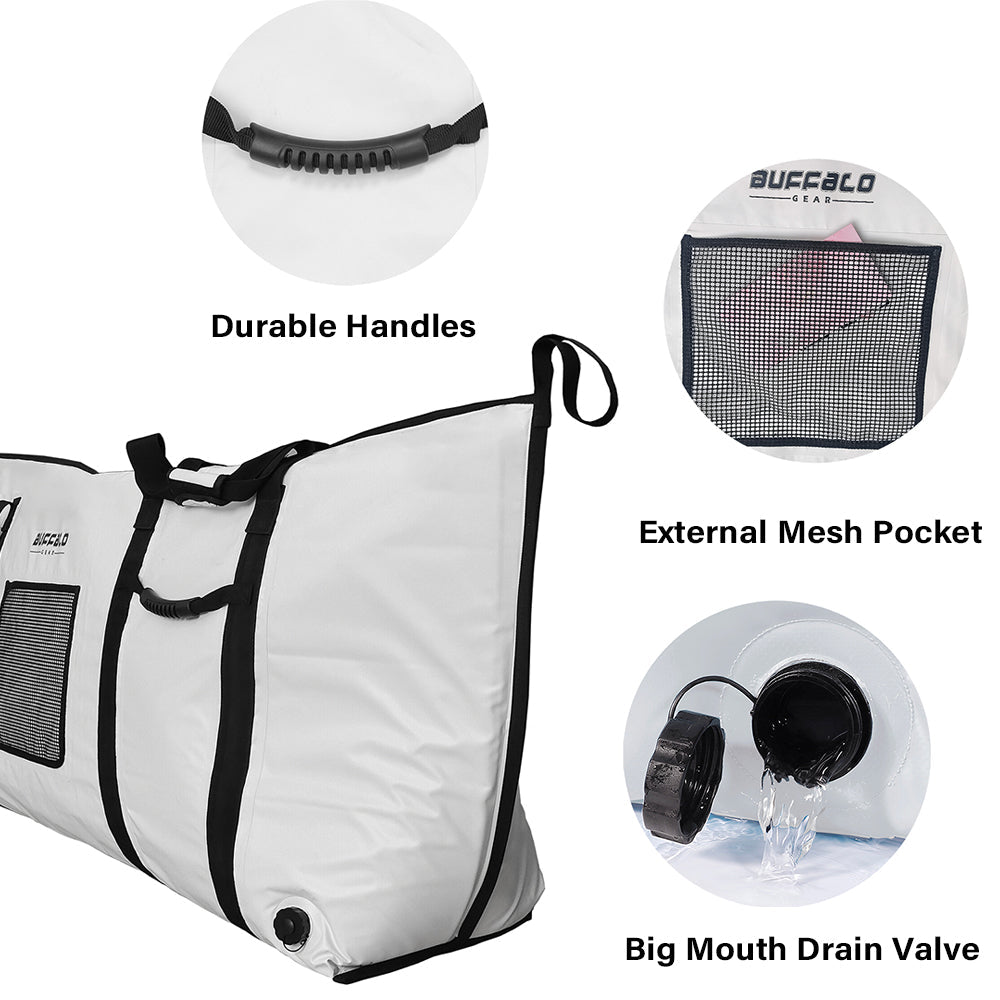 60x20'' Fish Cooler Bag With YKK Zipper, Flat Bottom