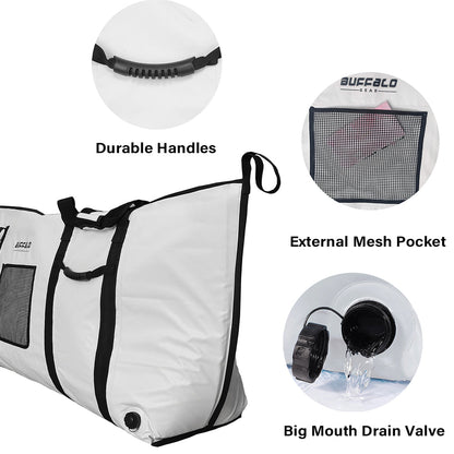 60x20'' Fish Cooler Bag With YKK Zipper, Flat Bottom