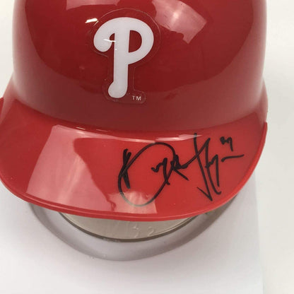 Autographed/Signed Bryce Harper Philadelphia Phillies Mini Baseball Helmet PSA/DNA COA