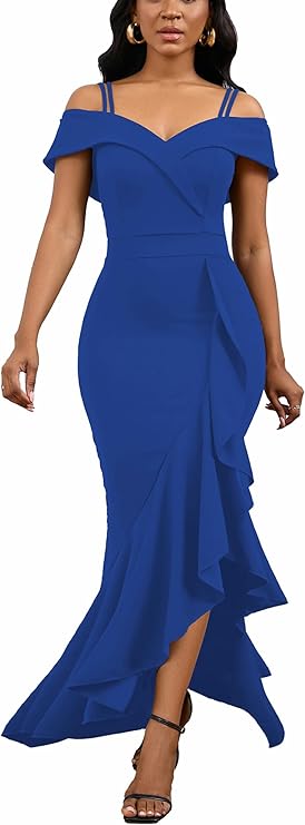 2024 Women's Sexy Bodycon Dress Sleeveless Split Wedding Guest Bridesmaid Midi Dresses