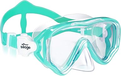 Seago Kids Swim Goggles Snorkel Diving Mask for Youth(5-15), Anti-Fog 180å¡ Clear View