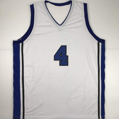 Autographed/Signed JJ J.J. Redick Duke White College Basketball Jersey JSA COA