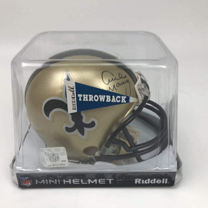 Autographed/Signed Archie Manning New Orleans Saints Football Mini Helmet Steiner Sports COA