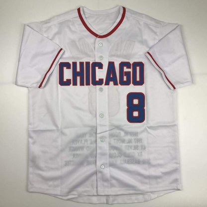 Autographed/Signed Andre Dawson Chicago White Stat Baseball Jersey JSA COA