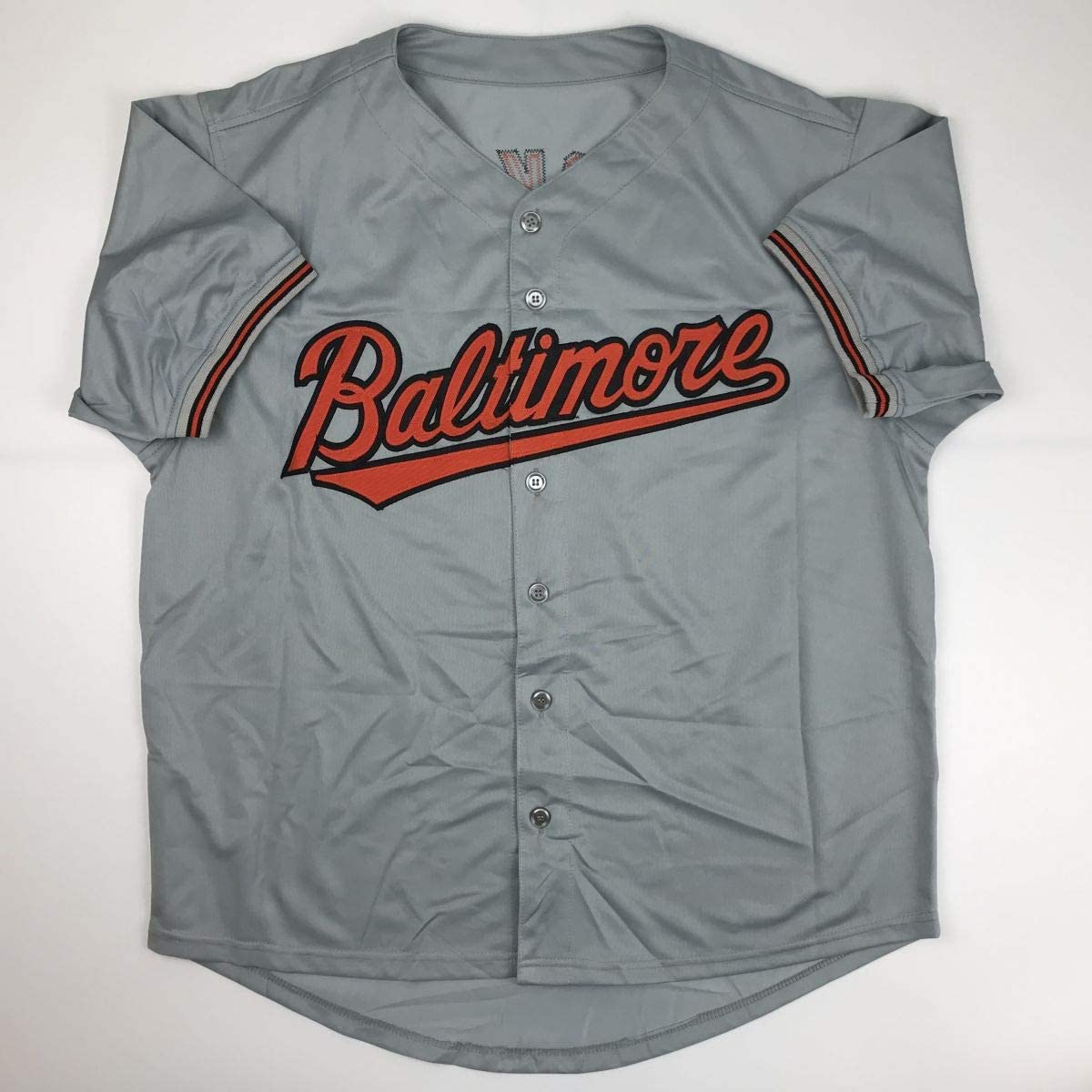 Autographed/Signed Cal Ripken Jr. Baltimore Grey Baseball Jersey JSA COA