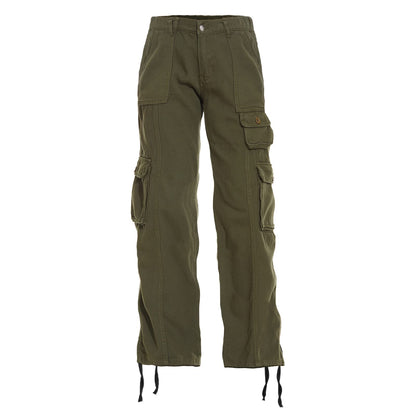 Women's Hiking Cargo Pants Joggers Cotton Casual Military Army Combat Work Pants with 7 Pockets,Army Green XL