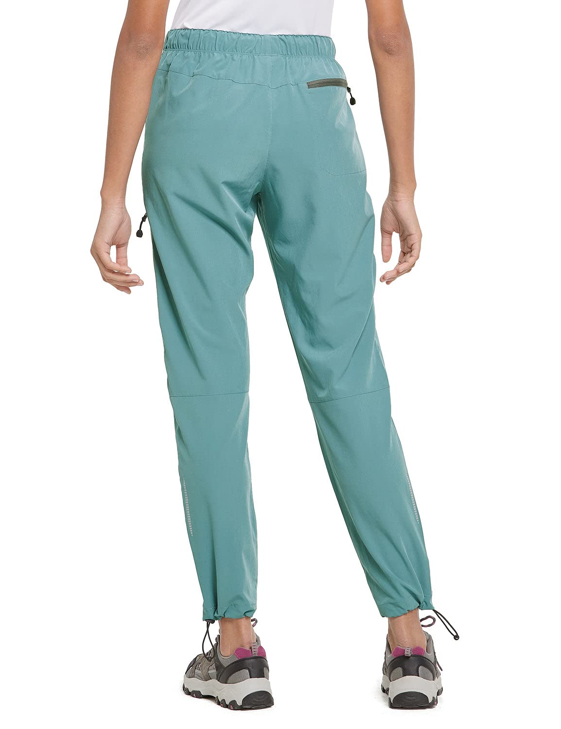 BALEAF Women's Hiking Pants Quick Dry Water Resistant Lightweight Joggers Pant for All Seasons Elastic Waist Pond Size M