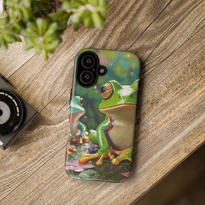 Someone Watching Colorful Frog Tough Phone Case