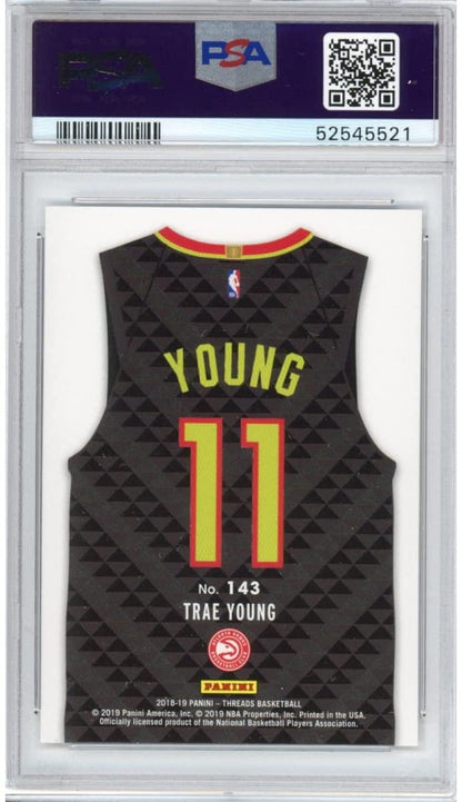 Graded 2018-19 Panini Threads Trae Young #143 Rookie RC Basketball Card PSA 10 Gem Mint