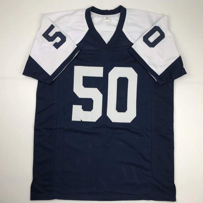 Autographed/Signed Sean Lee Dallas Thanksgiving Day Football Jersey JSA COA