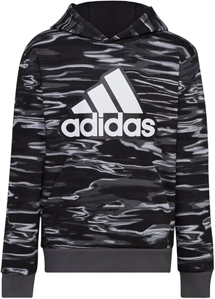adidas Boys' Long Sleeve Camo Print Hoodie
